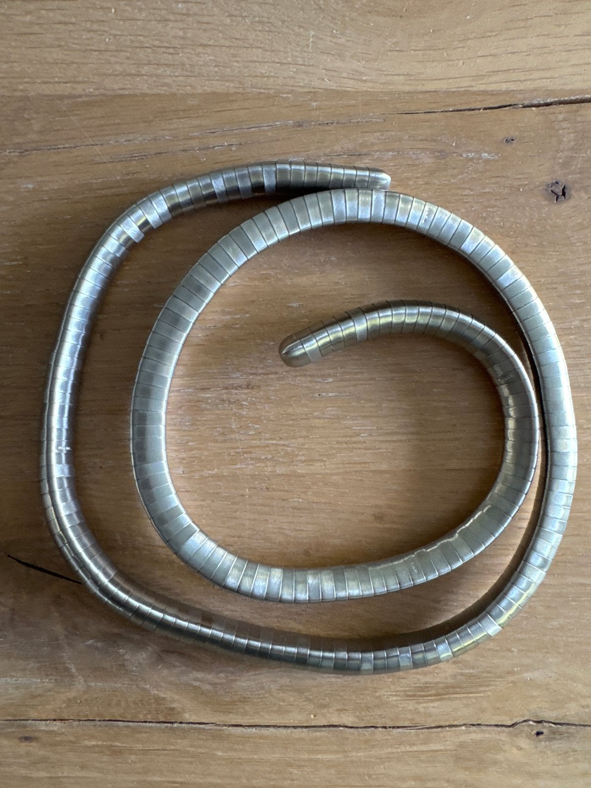Breil Elegante Zilverkleurige Snake Spiraalketting, Ophalen of Verzenden, Nieuw, Zilver, Overige materialen