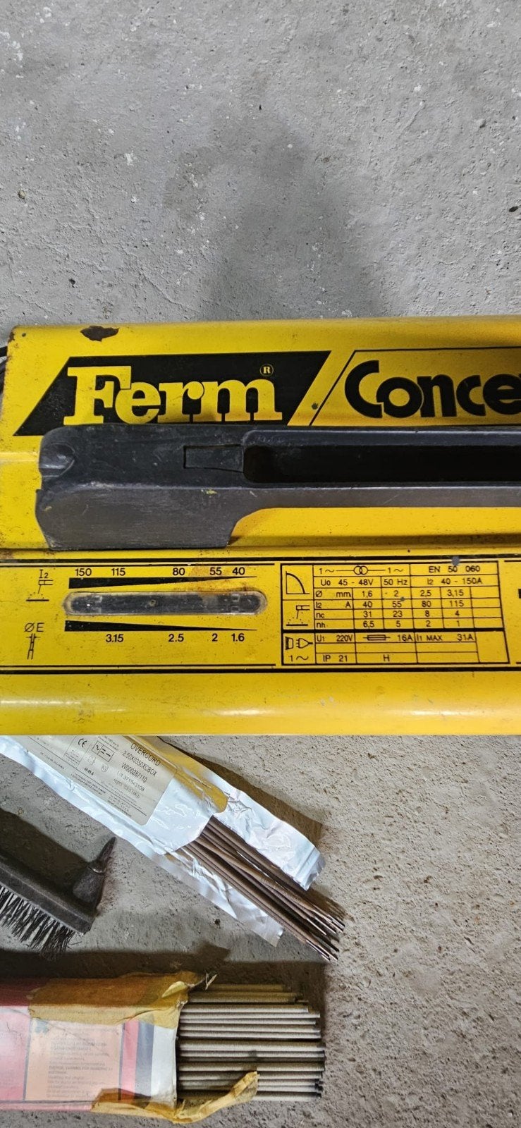 lasapparaat ferm, Ophalen, Gebruikt, Minder dan 150 ampère, Elektroden