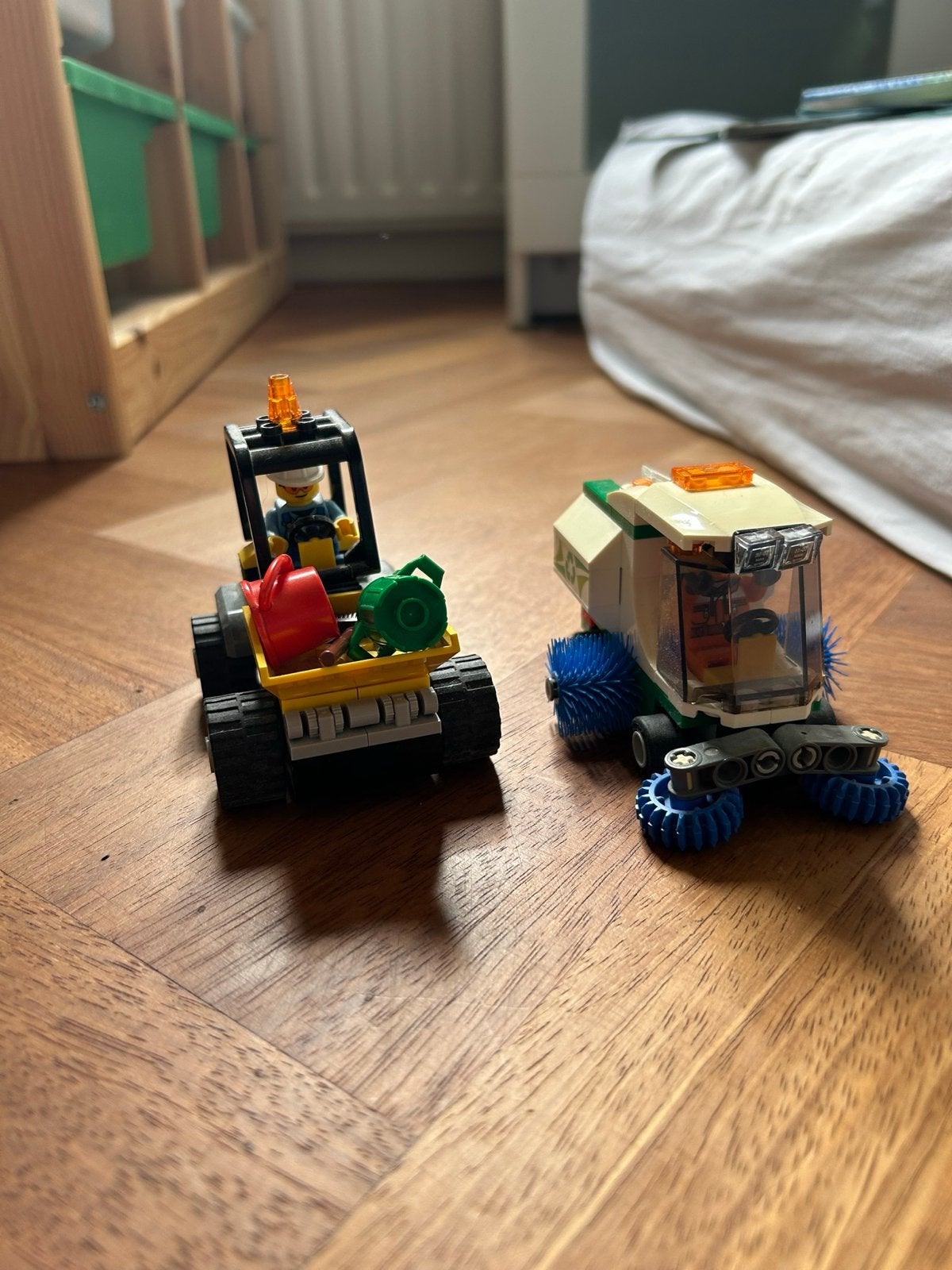 LEGO City Veegwagen en Heftruck Set, Ophalen, Gebruikt, Overige merken