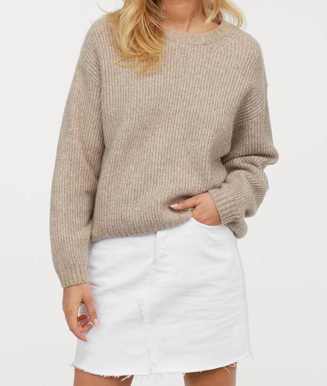 Pull&Bear witte denim korte rok jeansrok spijkerrok maat L, Maat 38/40 (M), Wit, Nieuw, Ophalen of Verzenden