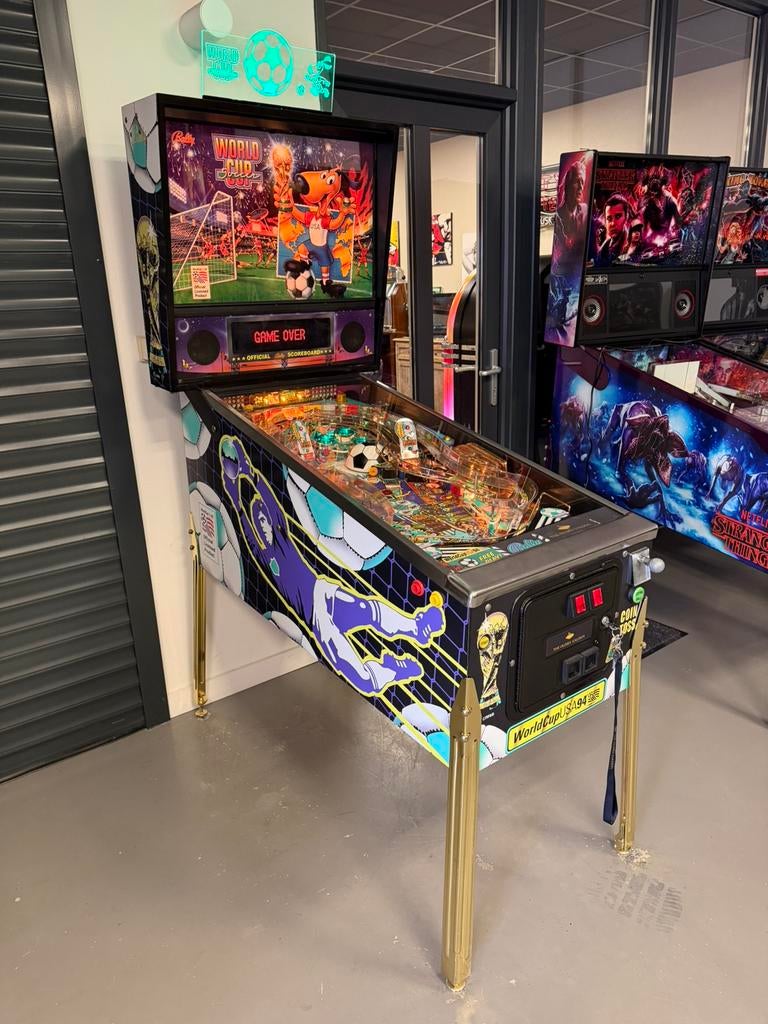 Prachtige flipperkast Bally World Cup Soccer Pinball, Verzamelen, Automaten | Flipperkasten, Ophalen, Bally, Zo goed als nieuw