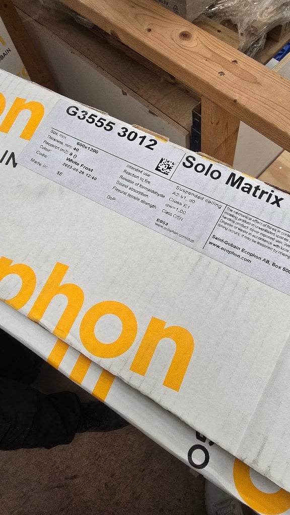 Ecophon Solo Matrix Akoustische plafondplaten, Ophalen, Nieuw