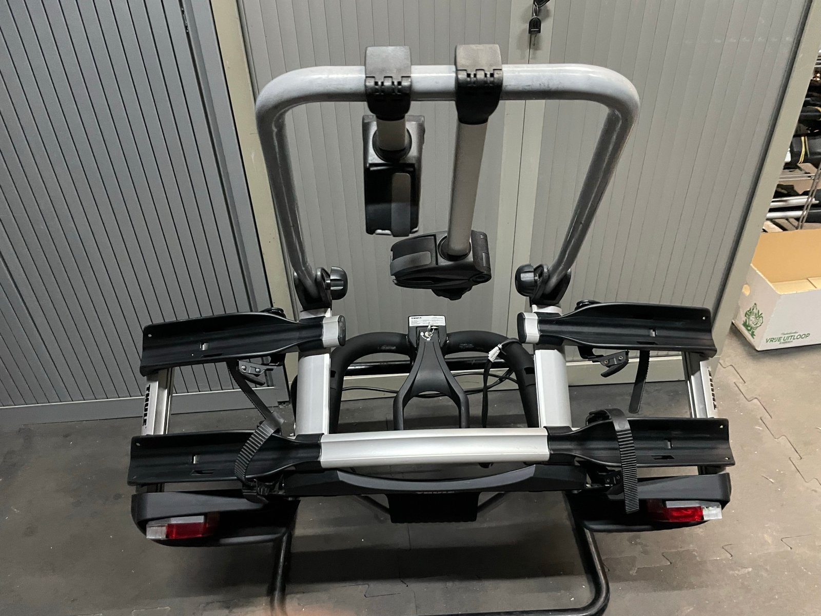 Thule 921 EuroWay G2 Kantelbare Fietsendrager - 2 fietsen, Auto diversen, Fietsendragers, Ophalen, 2 fietsen, Gebruikt, Trekhaakdrager