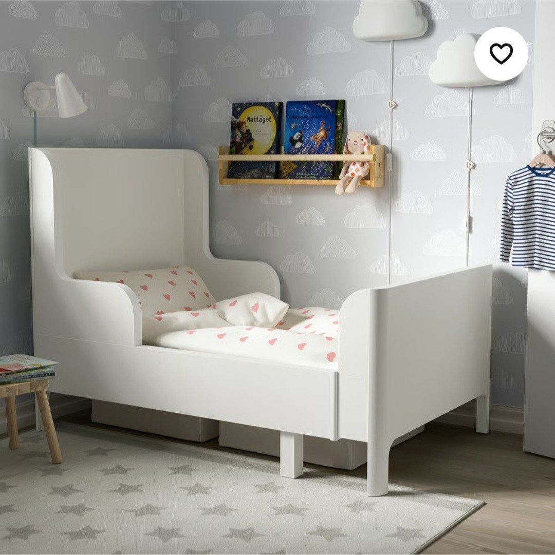IKEA BUSUNGE meegroeibed, Ophalen, Gebruikt, 180 cm of meer, 85 tot 100 cm