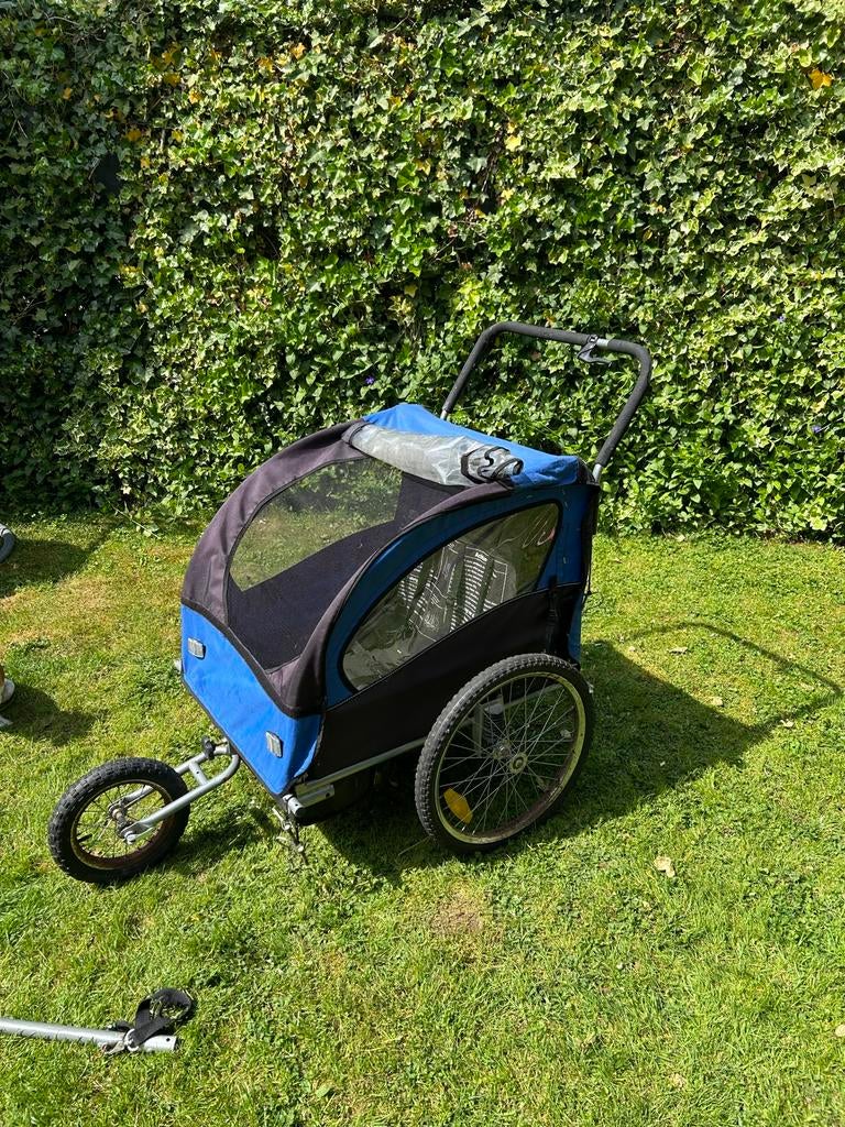 Fietskar/wandelwagen voor 2 kinderen of hond, Ophalen, Gebruikt, Kinderkar