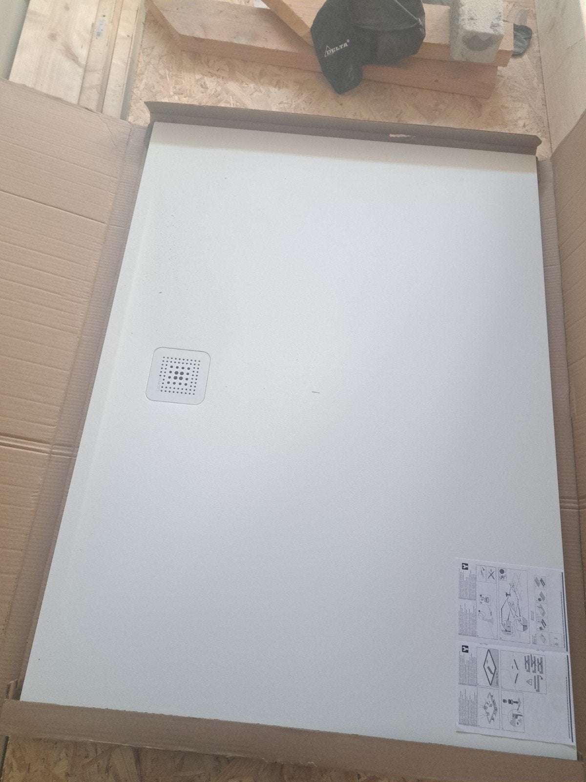 LAUFEN Pro Douchebak 1400x1000x30mm Superplat, Ophalen, Nieuw, Steen, Douche