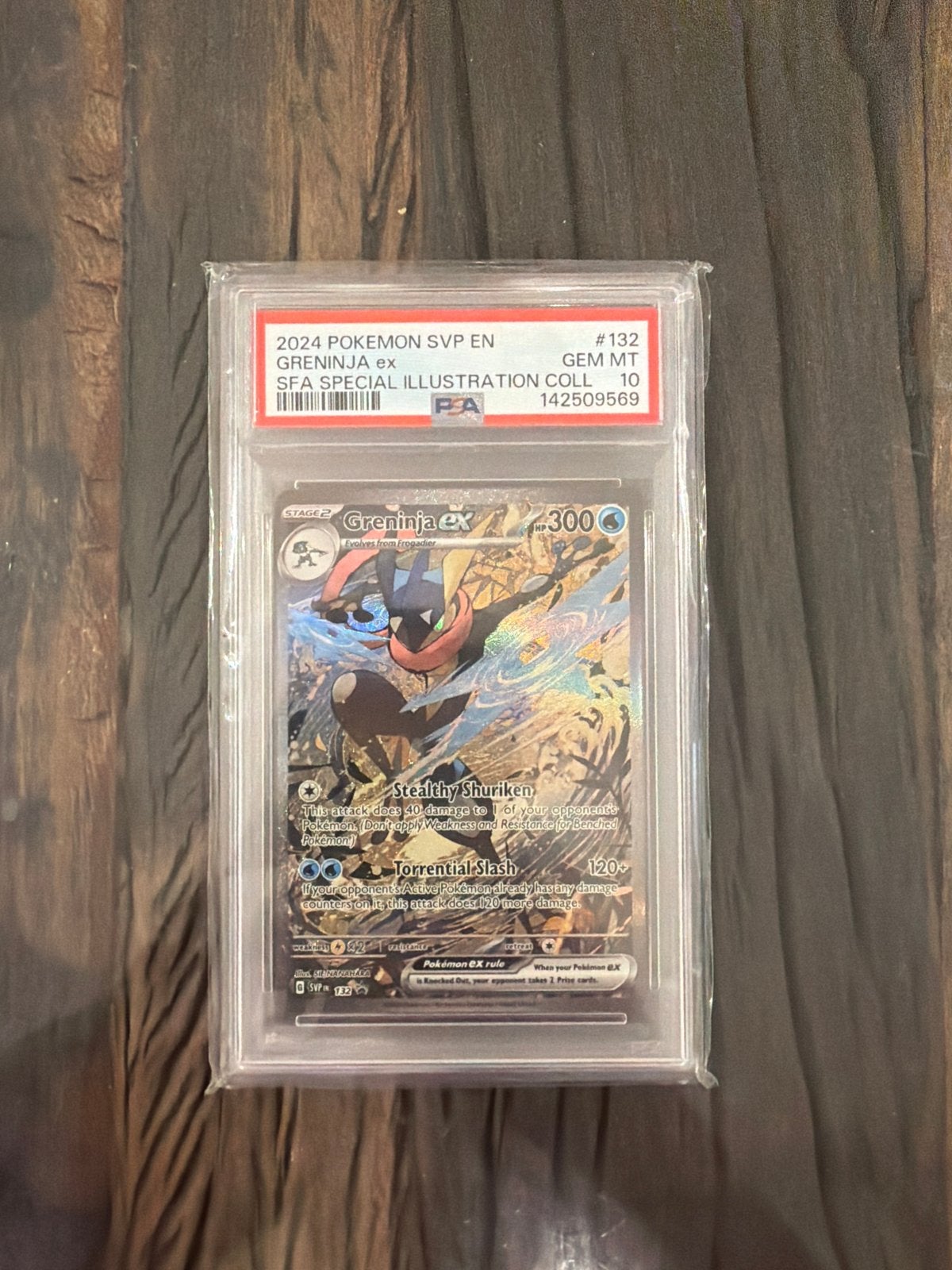 PSA 10 Greninja ex 2024 Pokemon SVP Special Illustration, Ophalen, Nieuw, Losse kaart