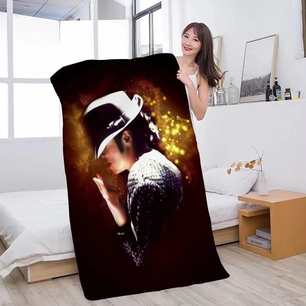 Michael Jackson badhanddoeken van zacht microvezel 140x70cm, Ophalen of Verzenden, Nieuw, Gebruiksvoorwerp