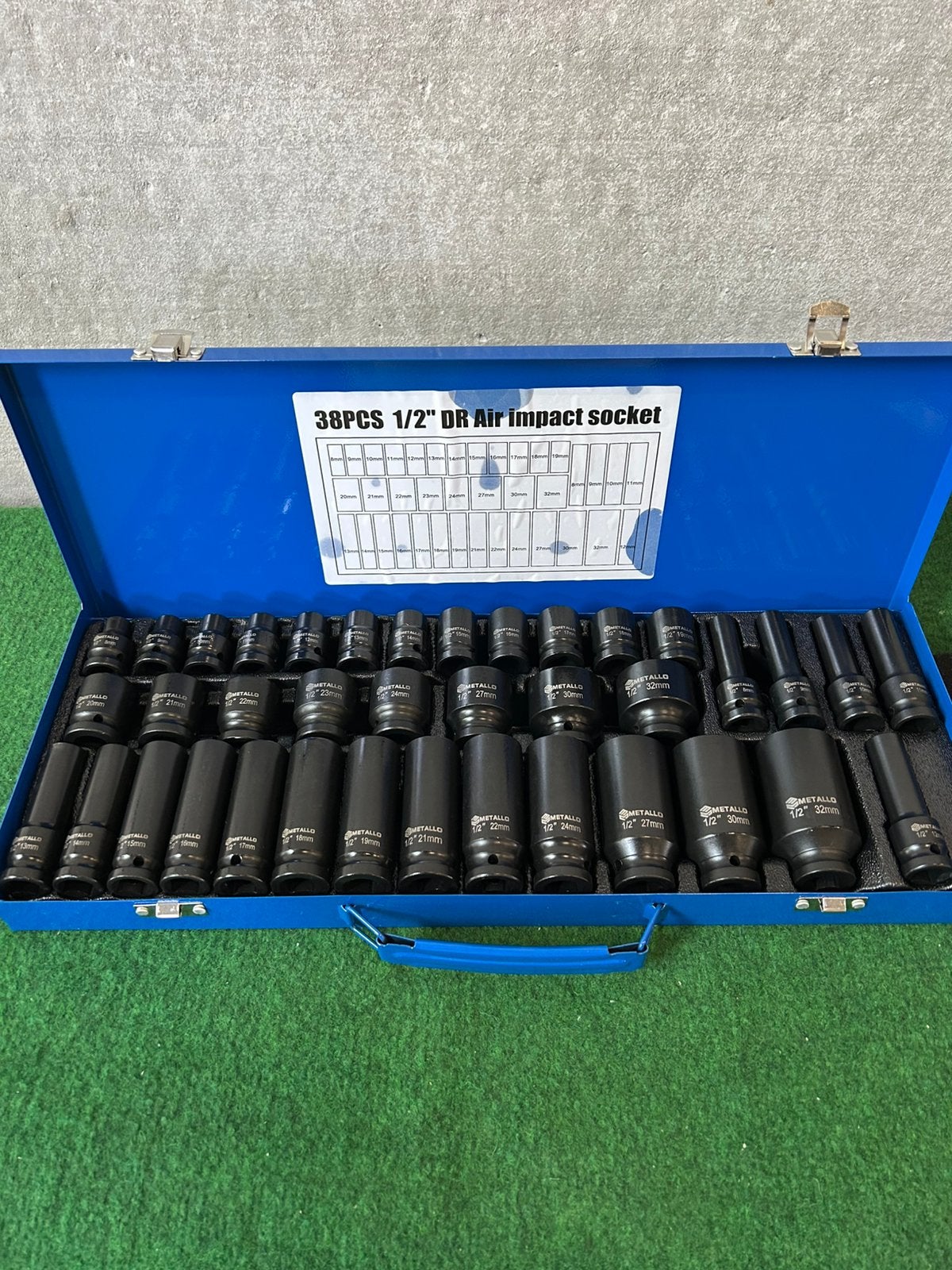 Nieuwe Metallo 38 delige krachtdoppen set, Ophalen, Metallo, Nieuw, Metallo