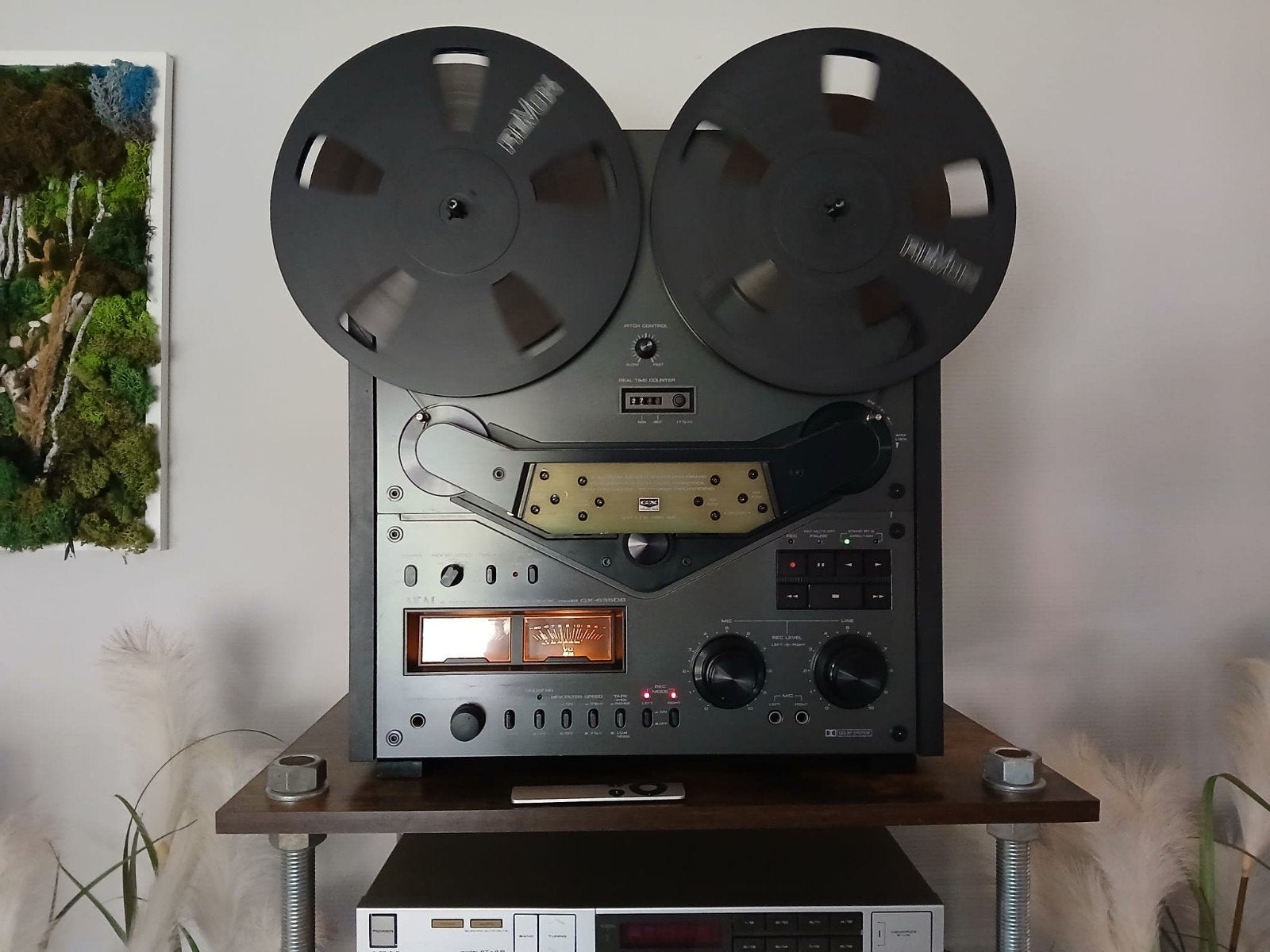 AKAI GX -635 DB met stofkap, Ophalen, Bandrecorder, Met stofkap