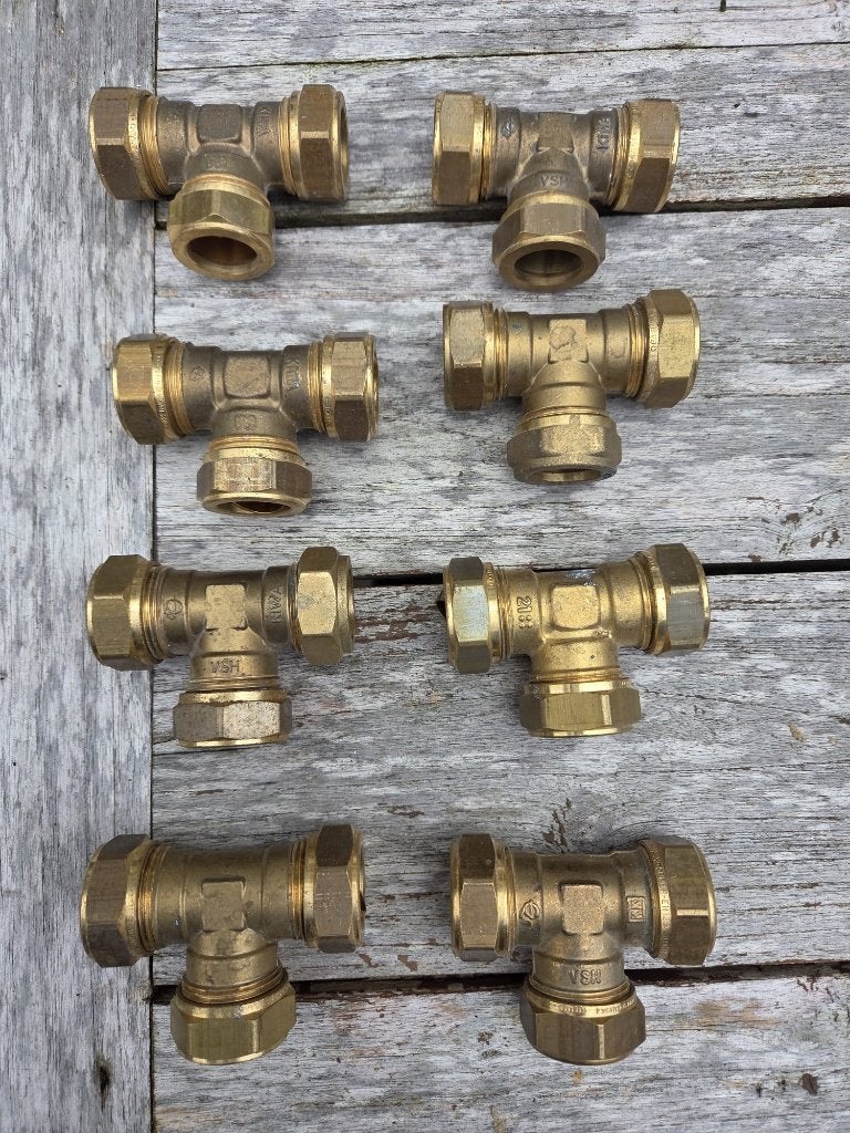 Diverse messing koppelingen en afsluiters, Doe-het-zelf en Verbouw, Ophalen of Verzenden, Nieuw, Koper, Overige typen