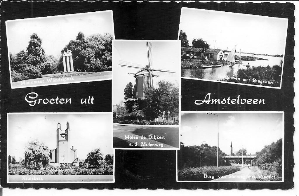 Groeten uit Amstelveen., Ophalen of Verzenden, 1960 tot 1980, Gelopen, Noord-Holland