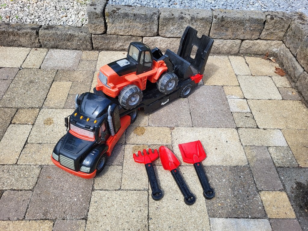 Cavallino Mammoet 1:16 vrachtauto met shovel, Kinderen en Baby's, Speelgoed | Speelgoedvoertuigen, Ophalen of Verzenden, Zo goed als nieuw