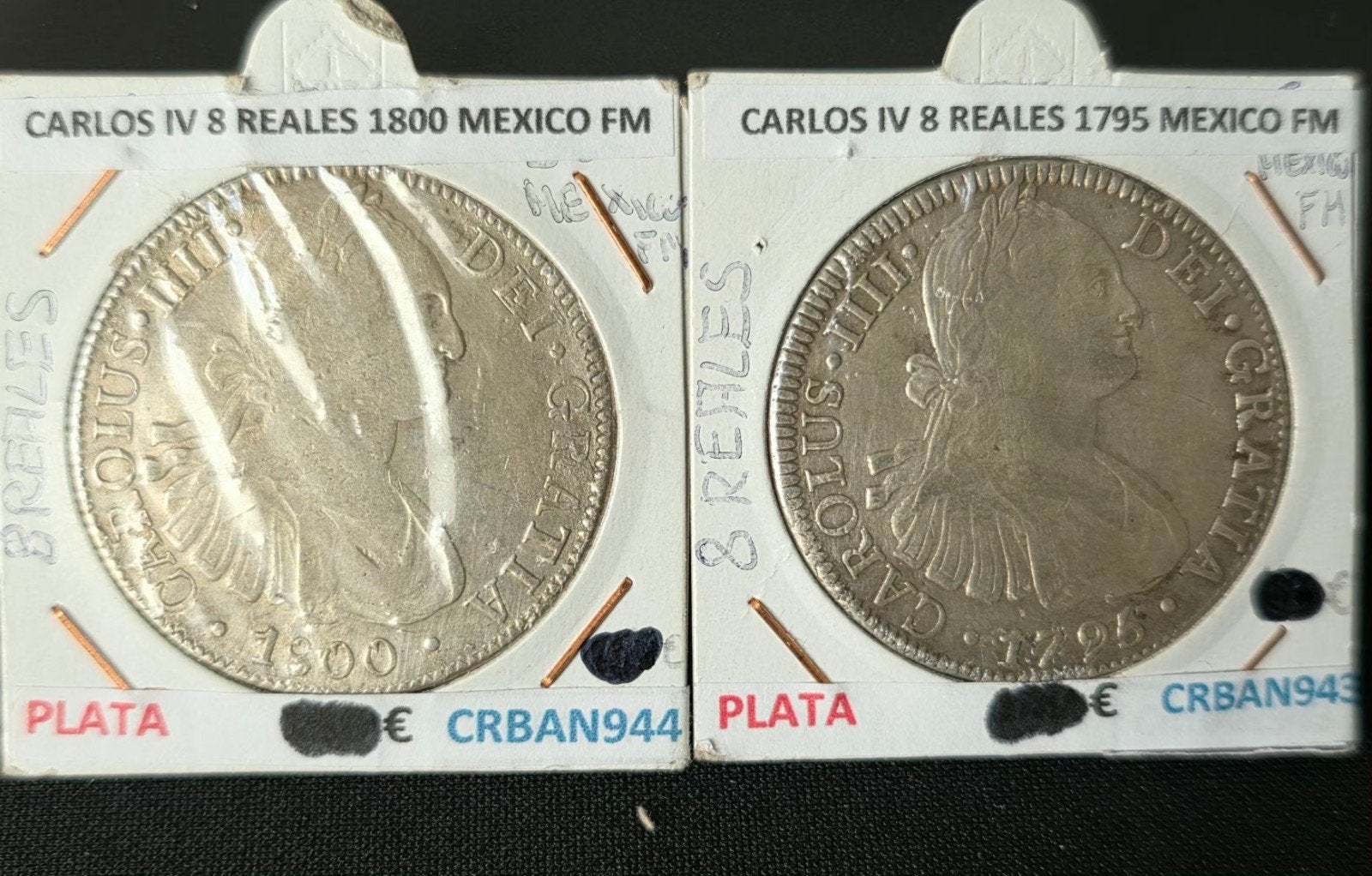 2x mexico 8 reales, Verzenden, Noord-Amerika, Setje, Zilver