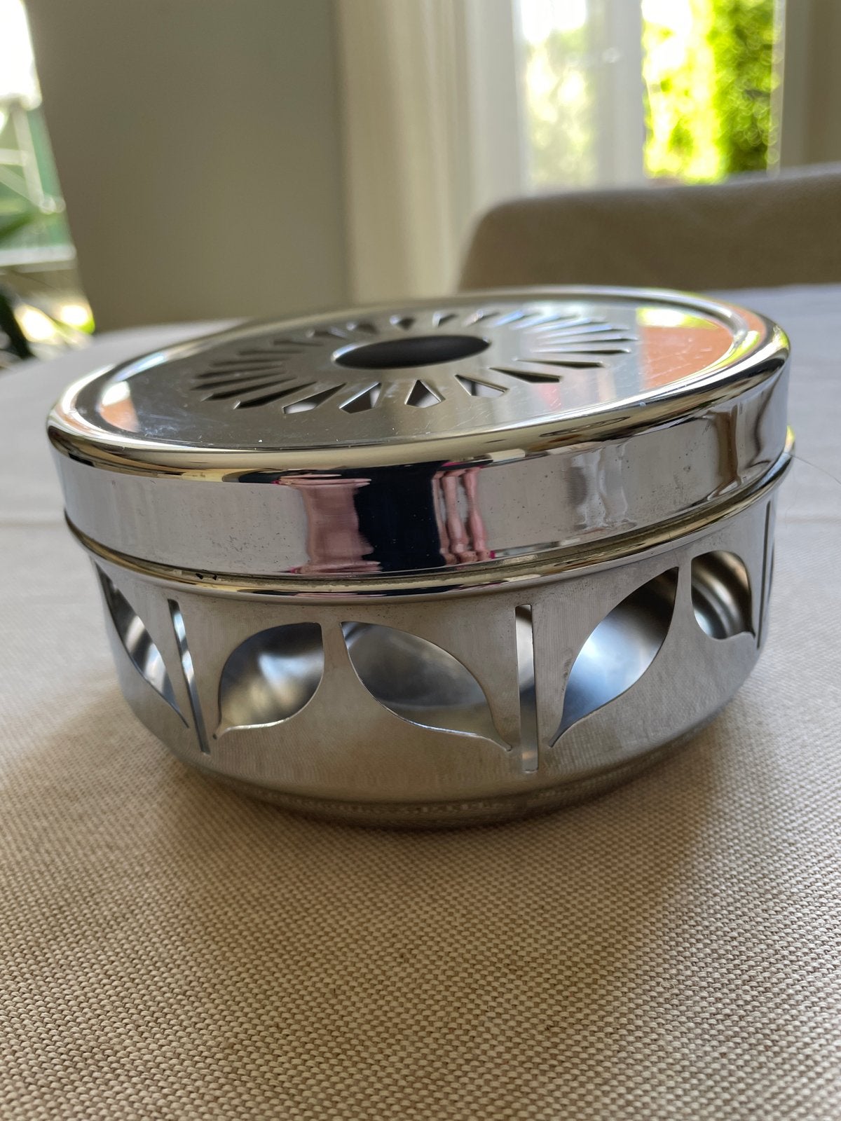 Bredemeijer theelicht/warmhouder, zilverkleurig, Bredemeijer, Zilver, Ophalen of Verzenden, Metaal
