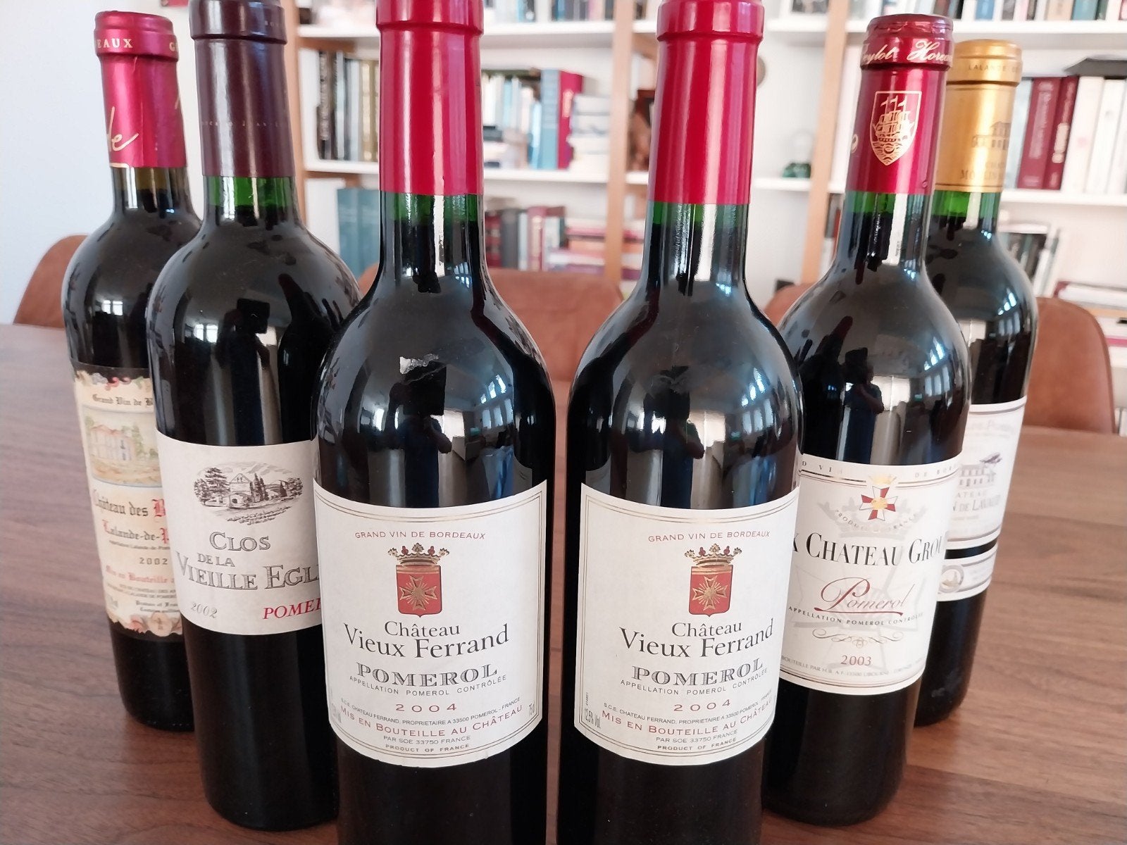 6x oudere Pomerol, Ophalen of Verzenden, Frankrijk, Rode wijn