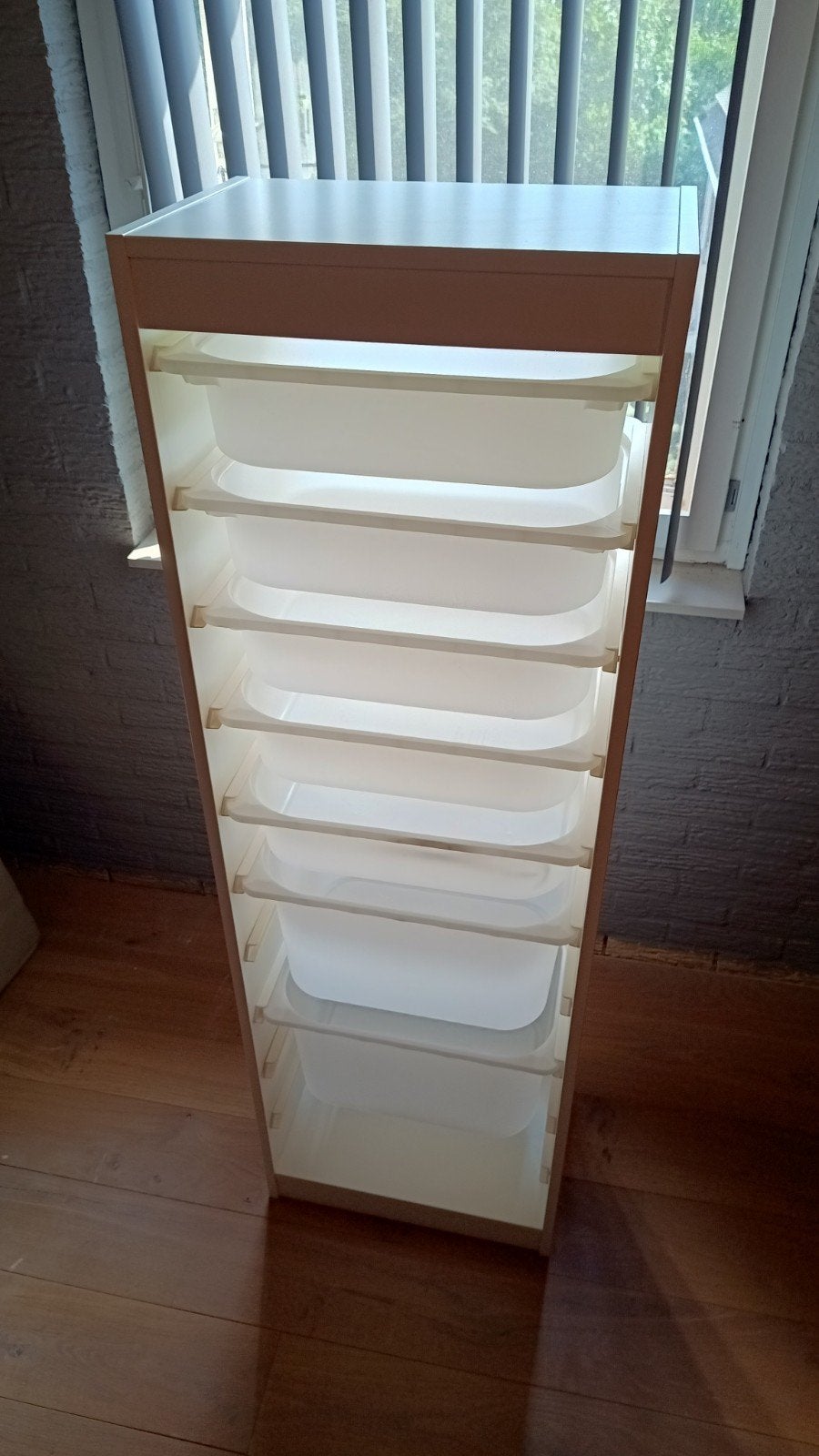 Ikea Trofast wit met 7 bakken, Ophalen, Gebruikt