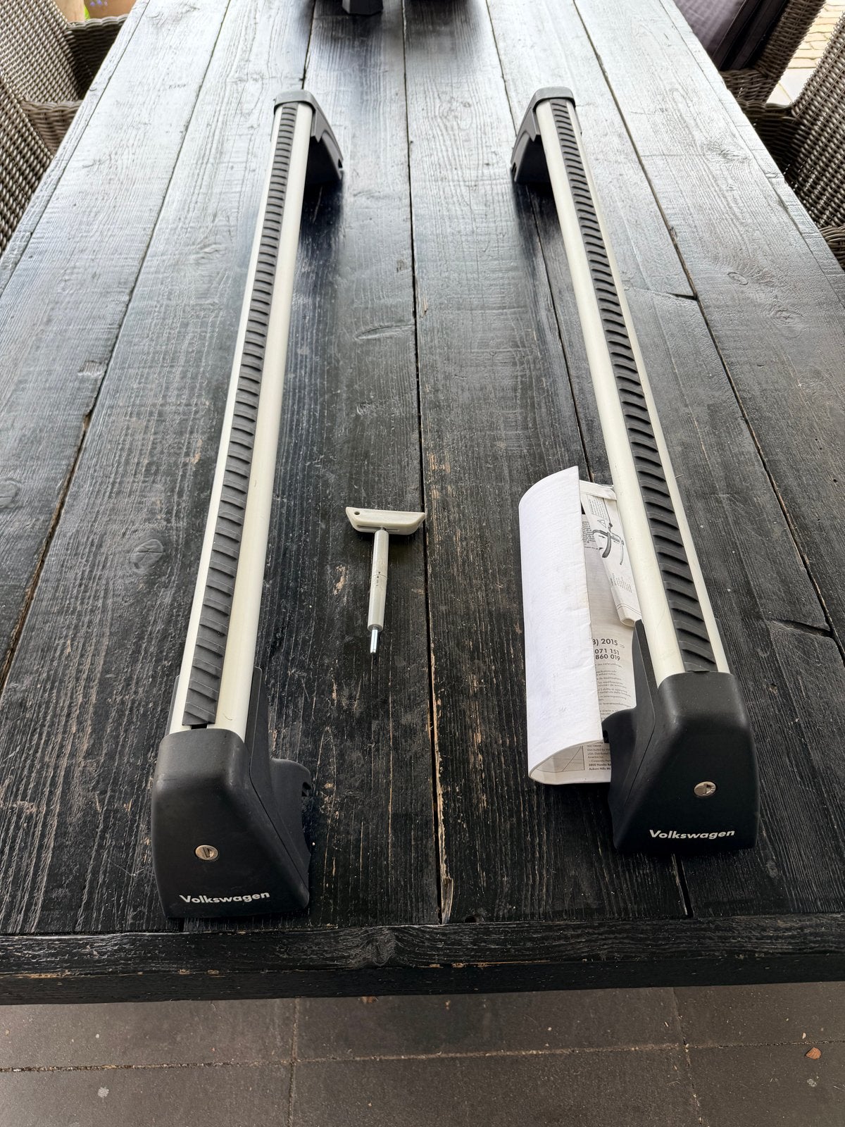 Originele Volkswagen dakkoffer dragers 1x gebruikt!, Auto diversen, Dakdragers, Ophalen of Verzenden, Gebruikt