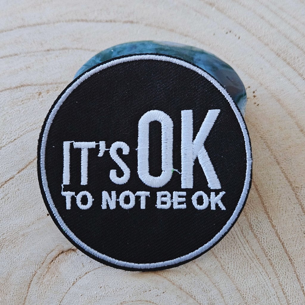 Strijk embleem applicatie Patch It's ok to not be ok, D, Nieuw, Ophalen of Verzenden, D