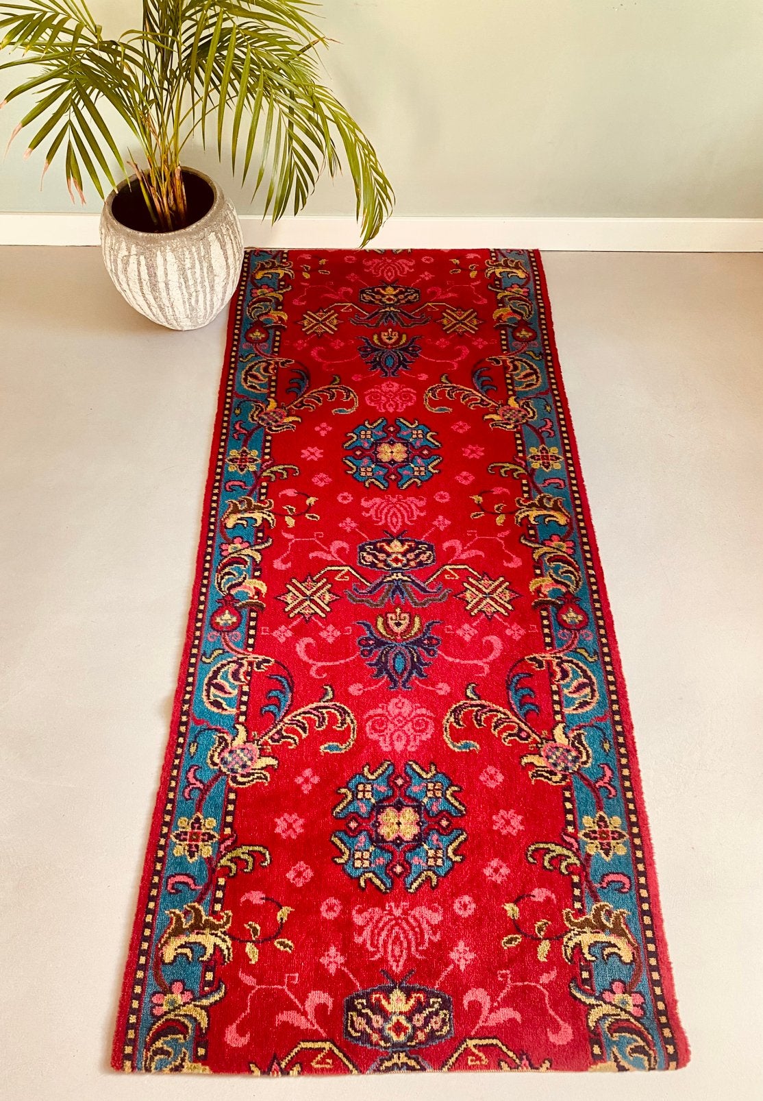 Vintage tapijt, wandkleed, bohemian badkleed, halkleed, Bohemian eclectisch, -, -, 200 cm of meer