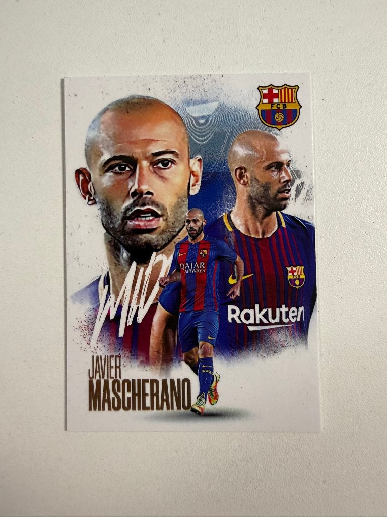 Javier Mascherano Futera FX Barcelona 2026, Ophalen of Verzenden, Nieuw, Buitenlandse clubs, Poster, Plaatje of Sticker