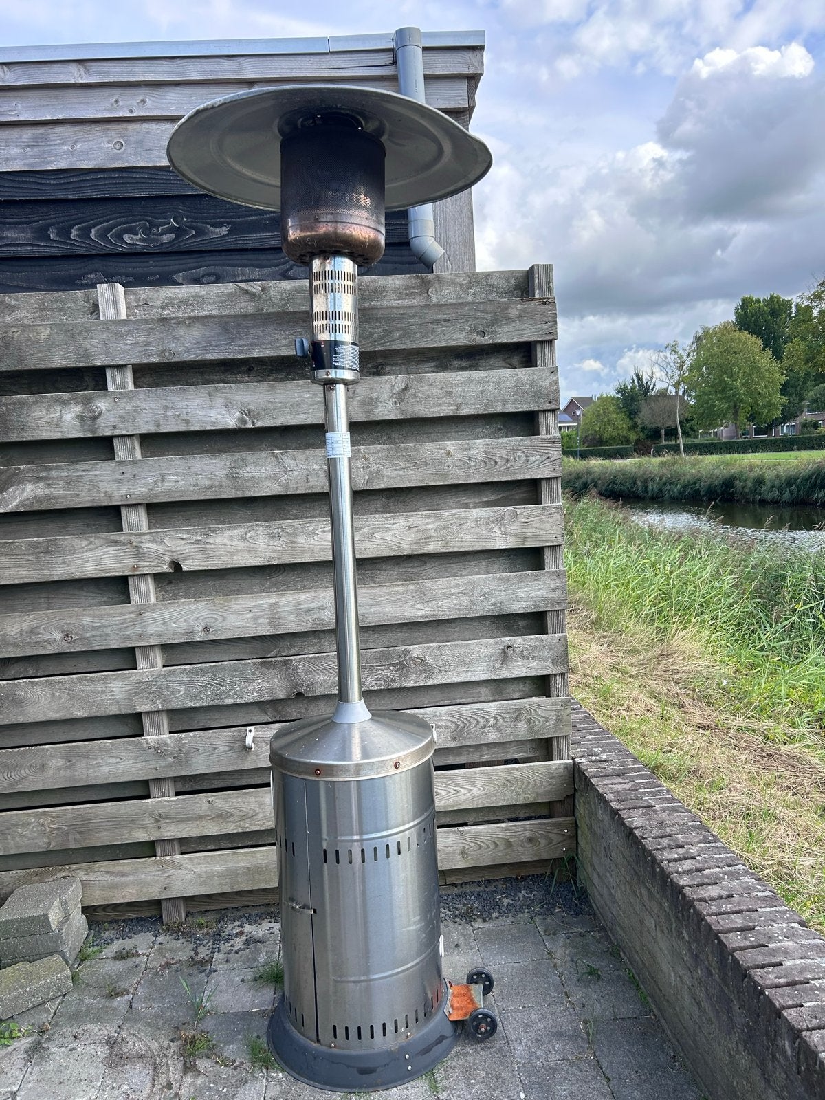 Gebruikte gasheater voor terras en evenementen, Tuin en Terras, Ophalen, Gebruikt, Waterbestendig, Vloer