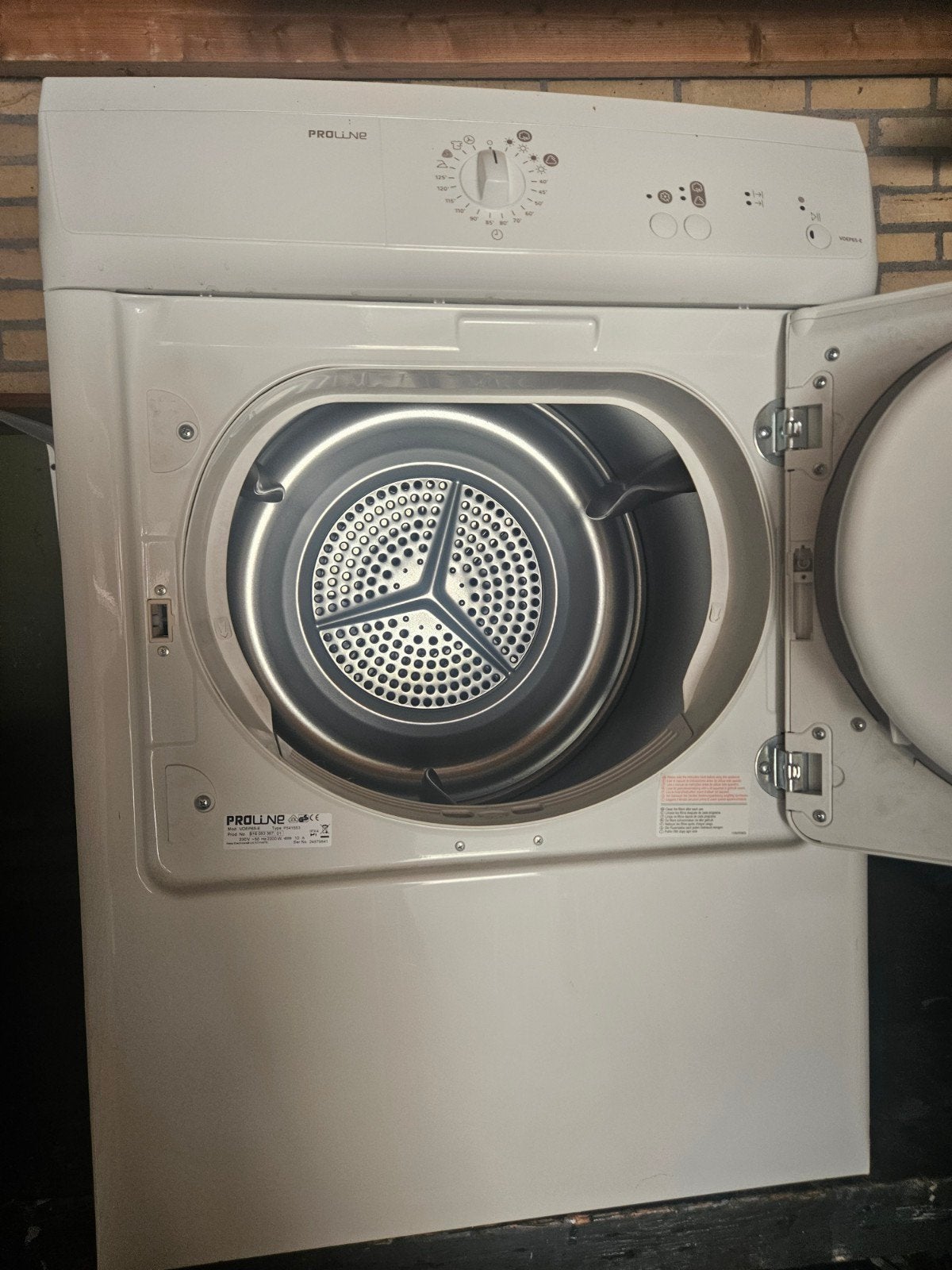 Proline VDEP65-E Luchtafvoerdroger, 6 tot 8 kg, Gebruikt, Luchtafvoer, Ophalen of Verzenden