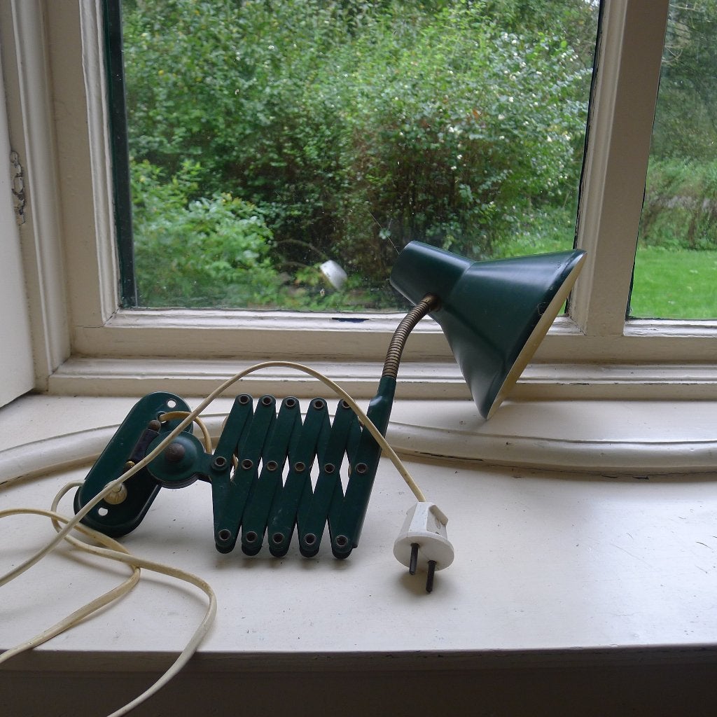 Hala Schaarlamp, 1960s. Groen, Ophalen of Verzenden, Huis en Inrichting