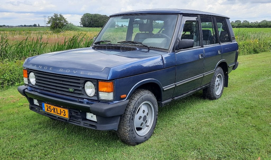 Oldtimer Range Rover Classic 3.9 EFI 4WD 1985, 148.500 km, Automaat, Open dak, 8 cilinders, Blauw