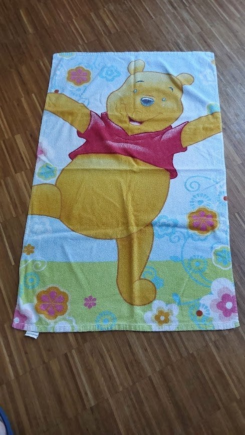 handdoek badlaken Winnie de Pooh Poeh, Verzamelen, Disney, Ophalen, Winnie de Poeh of vrienden, Zo goed als nieuw, Kleding of Textiel