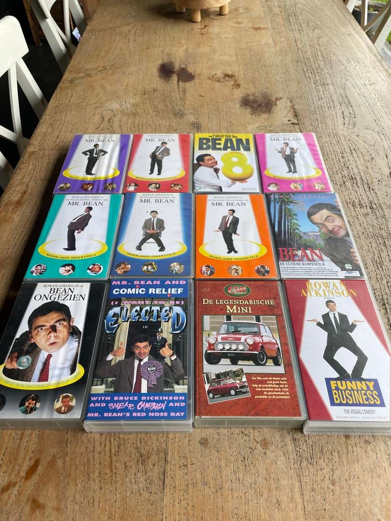 Mr. Bean VHS collectie en De Legendarische Mini, Alle leeftijden, Ophalen, Gebruikt, Komedie