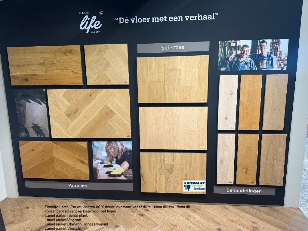 Visgraat Lamel Parket Natural geolied Heringbone 14mm dik, Parket, Visgraat Lamel parket natuur eiken kleur, Bruin, 75 m² of meer