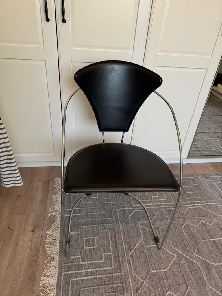 Arrben stoel model linda - vaen vintage, Huis en Inrichting, Stoelen, Ophalen, Gebruikt, Bruin, Leer