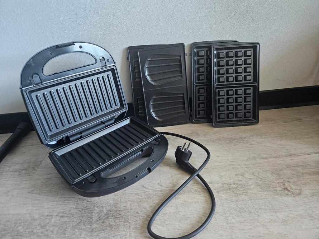Bourgini 3-in-1 Sandwich-, Wafel- & Grillijzer, Ophalen, Zo goed als nieuw
