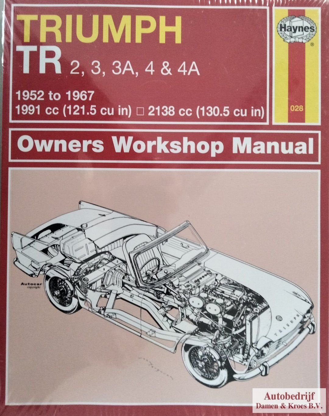 Haynes Owners Workshop Manual Triumph TR 2, 3, 3A, 4 & 4A MG, Ophalen of Verzenden