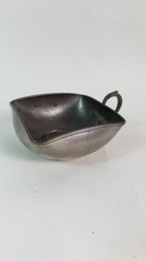 Vintage asbak tin, engeltjestin, 11 cm vierkant. 7A12, Antiek en Kunst, Ophalen of Verzenden