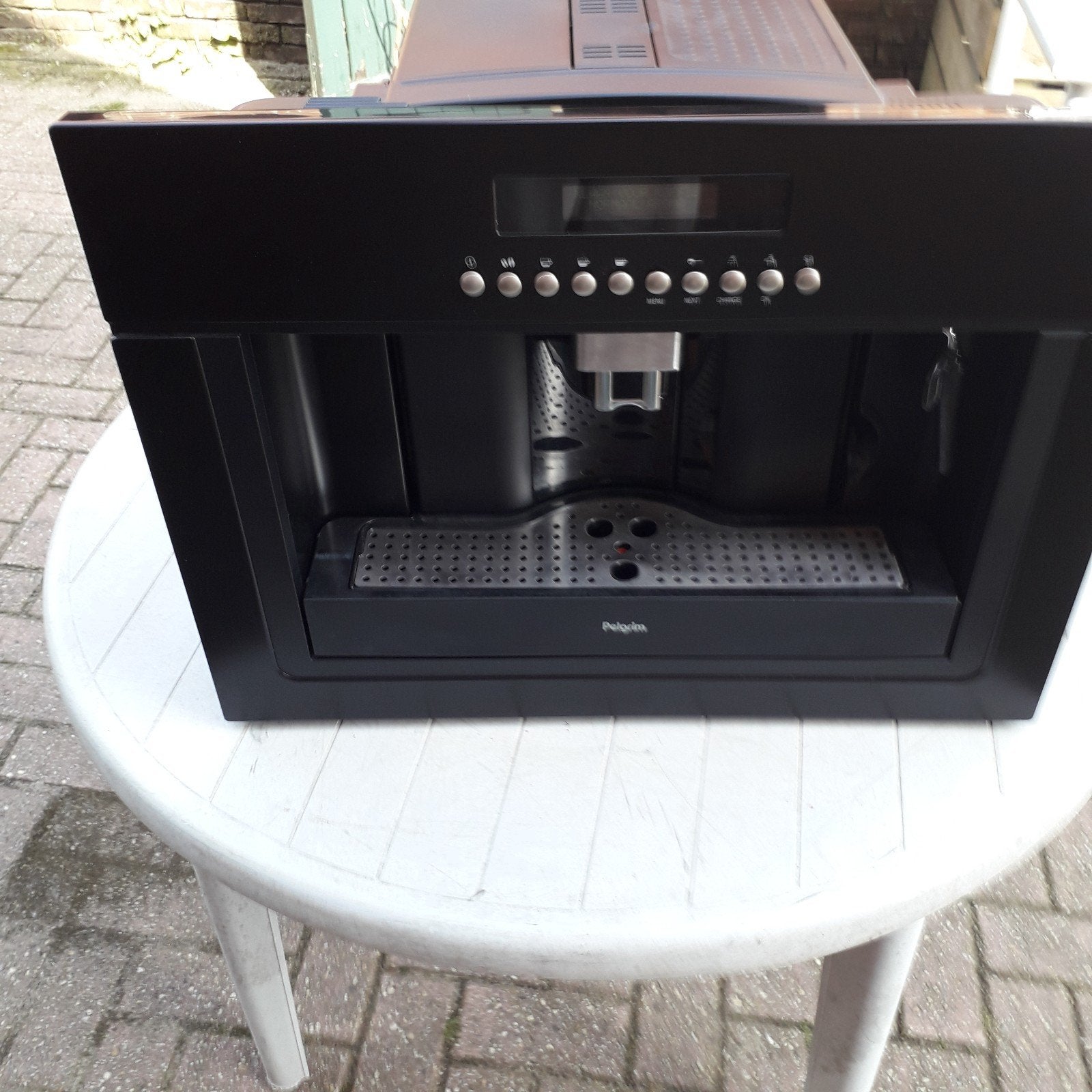 Pelgrim IKM640 MAT/POI Inbouw Koffiemachine, Gebruikt, 10 kopjes of meer, Koffiemachine, Gemalen koffie