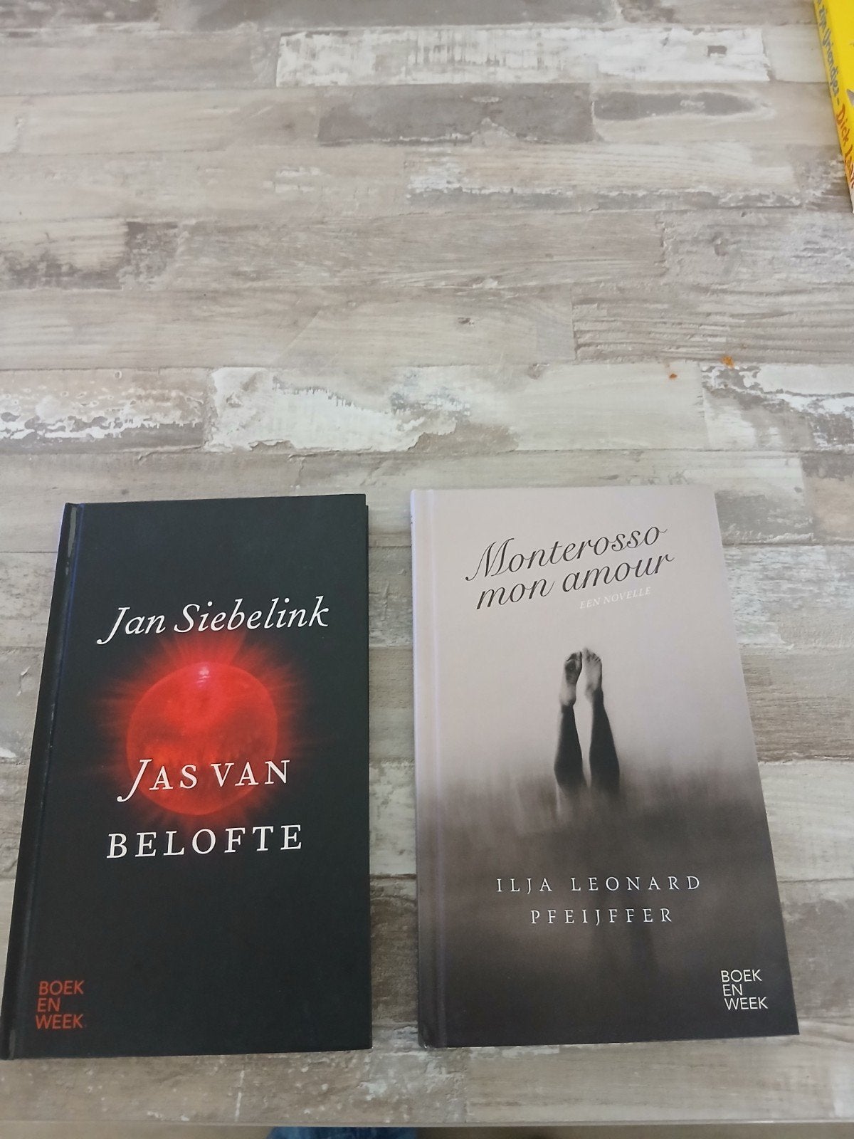 Boekenweekgeschenk: Jas van Belofte & Monterosso mon amour, Ophalen of Verzenden, Nieuw, Jan Siebelink, Ilja Leonard Pfeijffer
