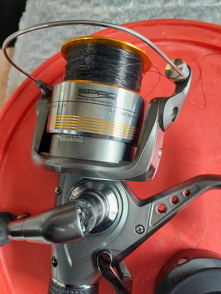 Spro necton lcs 5600 vrijloopmolen, Watersport en Boten, Hengelsport | Karpervissen, Ophalen, Zo goed als nieuw, Molen