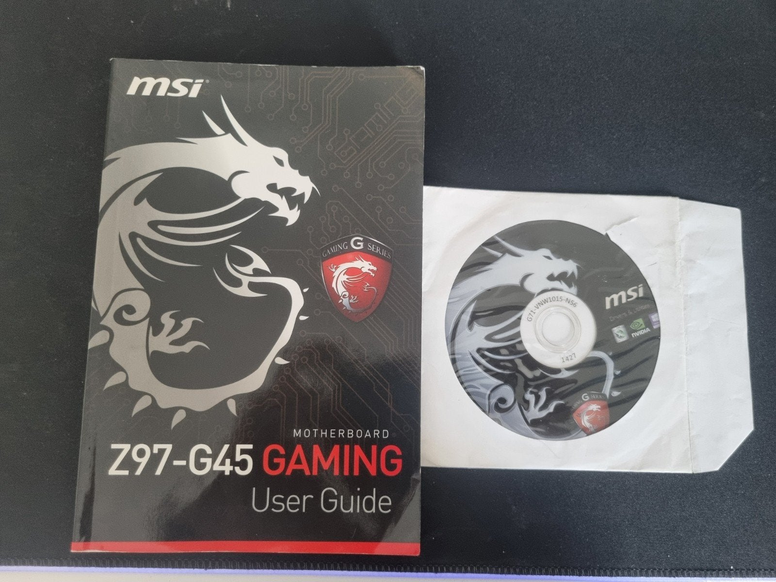 MSI Z97-G45 GAMING Moederbord (User Guide & CD), Ophalen of Verzenden, Zo goed als nieuw