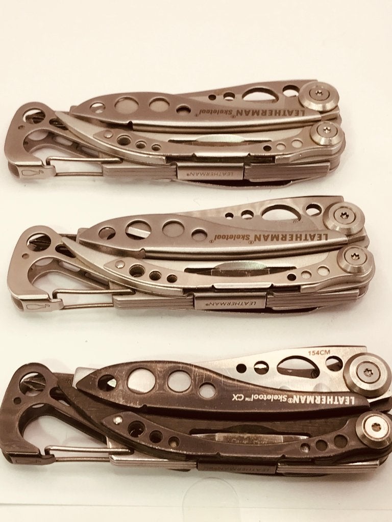 Leatherman Skeletool Silver or CX 154 cm Carbon Multitool, Gebruikt, Nieuwveen, Mrmultitool.com, Maarten@Mrmultitool.com