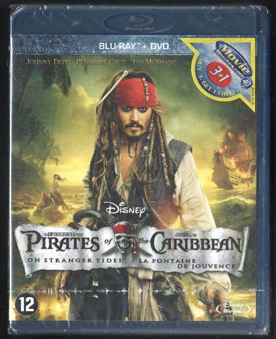 Pirates of the Caribbean On Stranger Tides+DVD SEAL DISNEYBR, Boxset, Nederlands, Film, Science Fiction en Fantasy