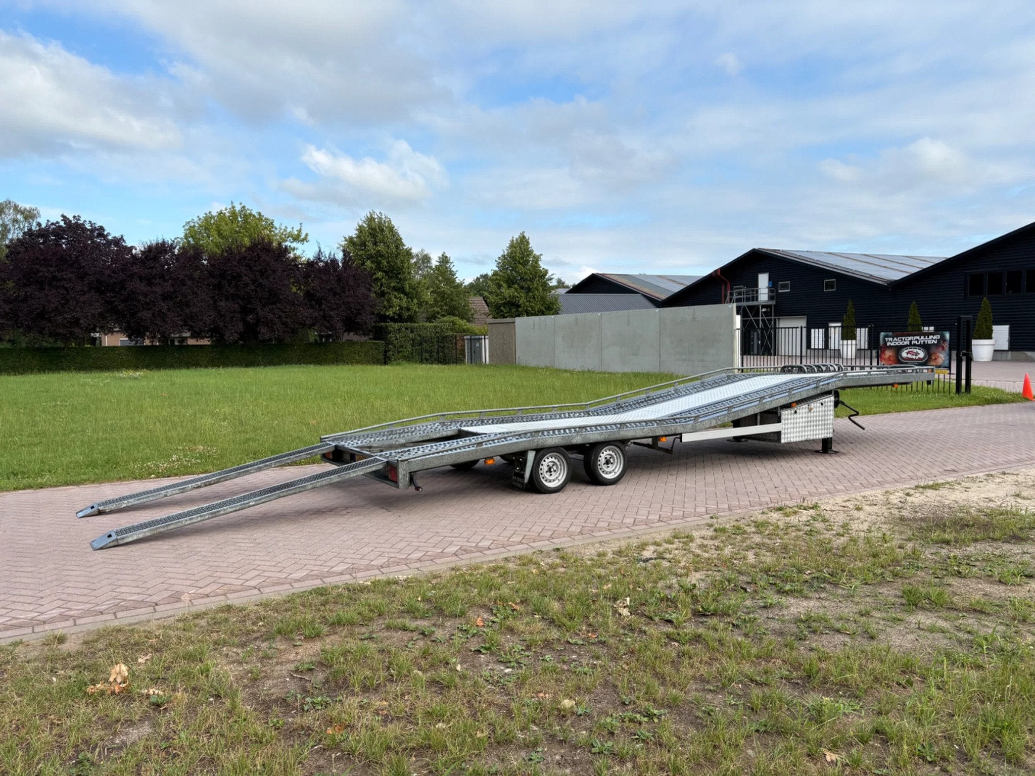 DOORNWAARD Be oplegger autotransporter 5 ton (bj 2003), Auto's, Overige brandstoffen, Origineel Nederlands, Bedrijf, Aanhangers en Opleggers