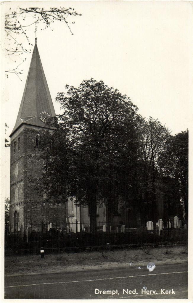 Drempt, Ned. Herv. Kerk - ongelopen, Verzamelen, Ophalen of Verzenden, Voor 1920, Ongelopen, Noord-Brabant