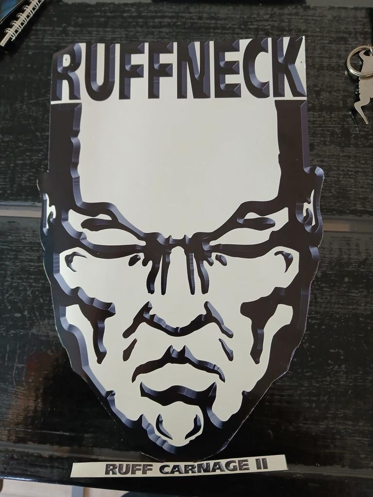 promotionele flyer Ruffneck "ruff Carnage II", Verzamelen, Muziek, Artiesten en Beroemdheden, Ophalen of Verzenden, Gebruikt, Gebruiksvoorwerp