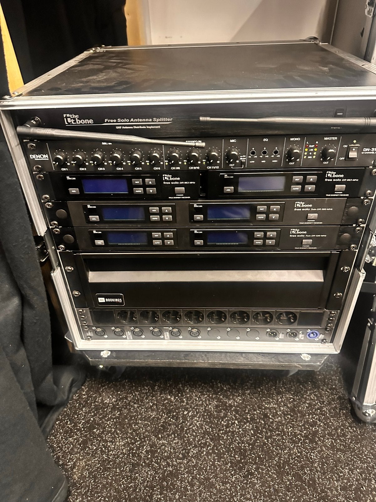 Flightcase met draadloze microfoons en mixer, Ophalen, Gebruikt, Zangmicrofoon, Draadloos