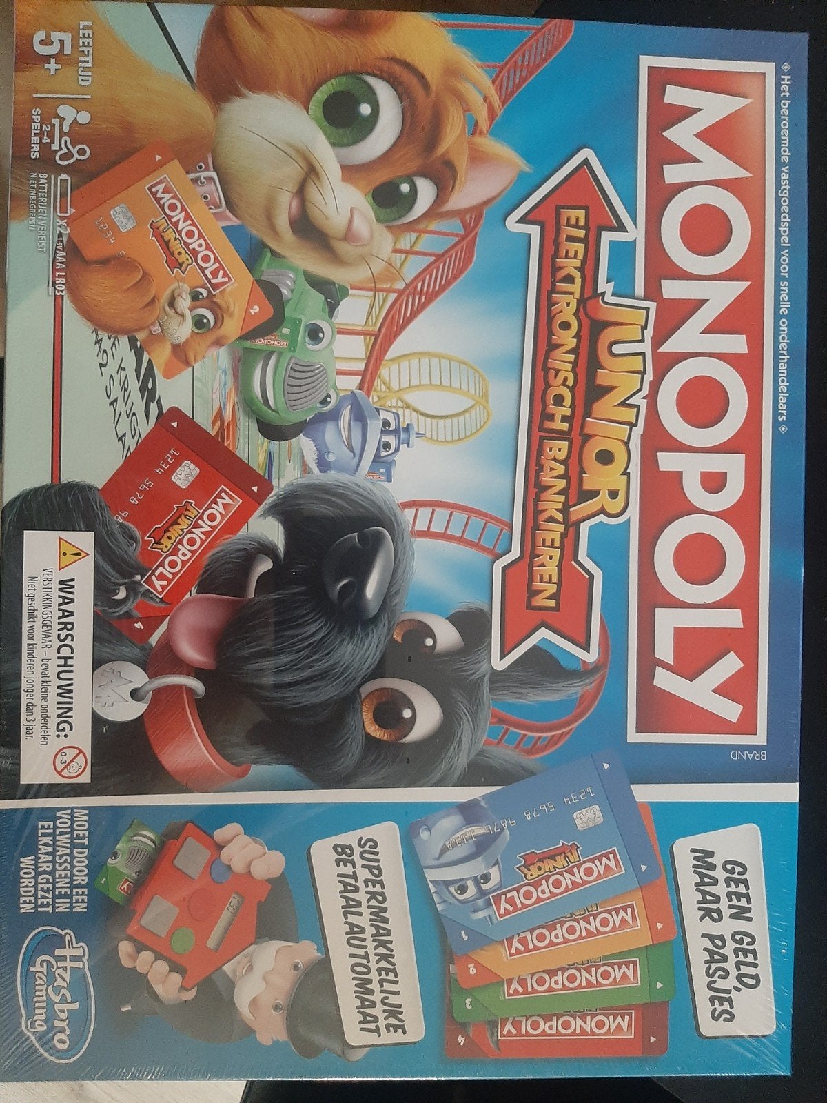 Monopoly Junior Elektronisch Bankieren - Nieuw in plastic, Hobby en Vrije tijd, Een of twee spelers, Ophalen of Verzenden, Nieuw