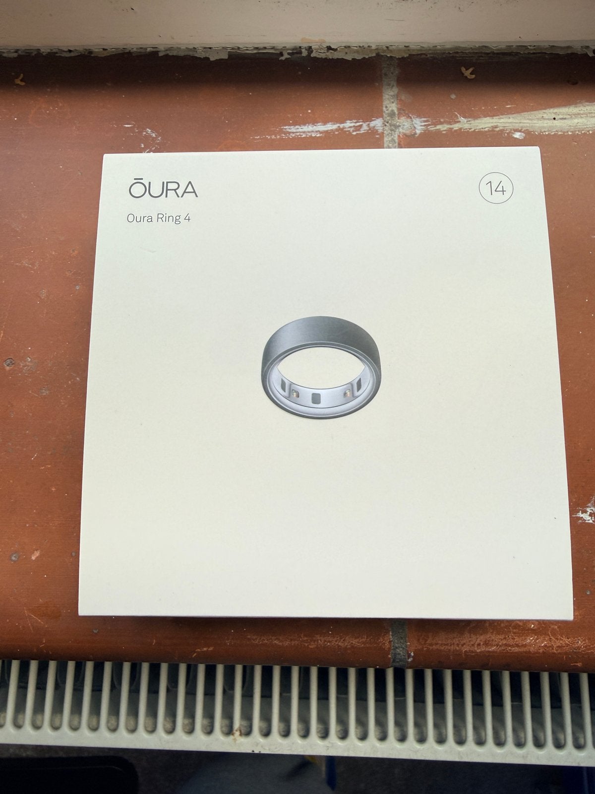 Oura Ring 4 - Maat 14 - Stealth, Overige materialen, 20 of groter, Verzenden, Zo goed als nieuw