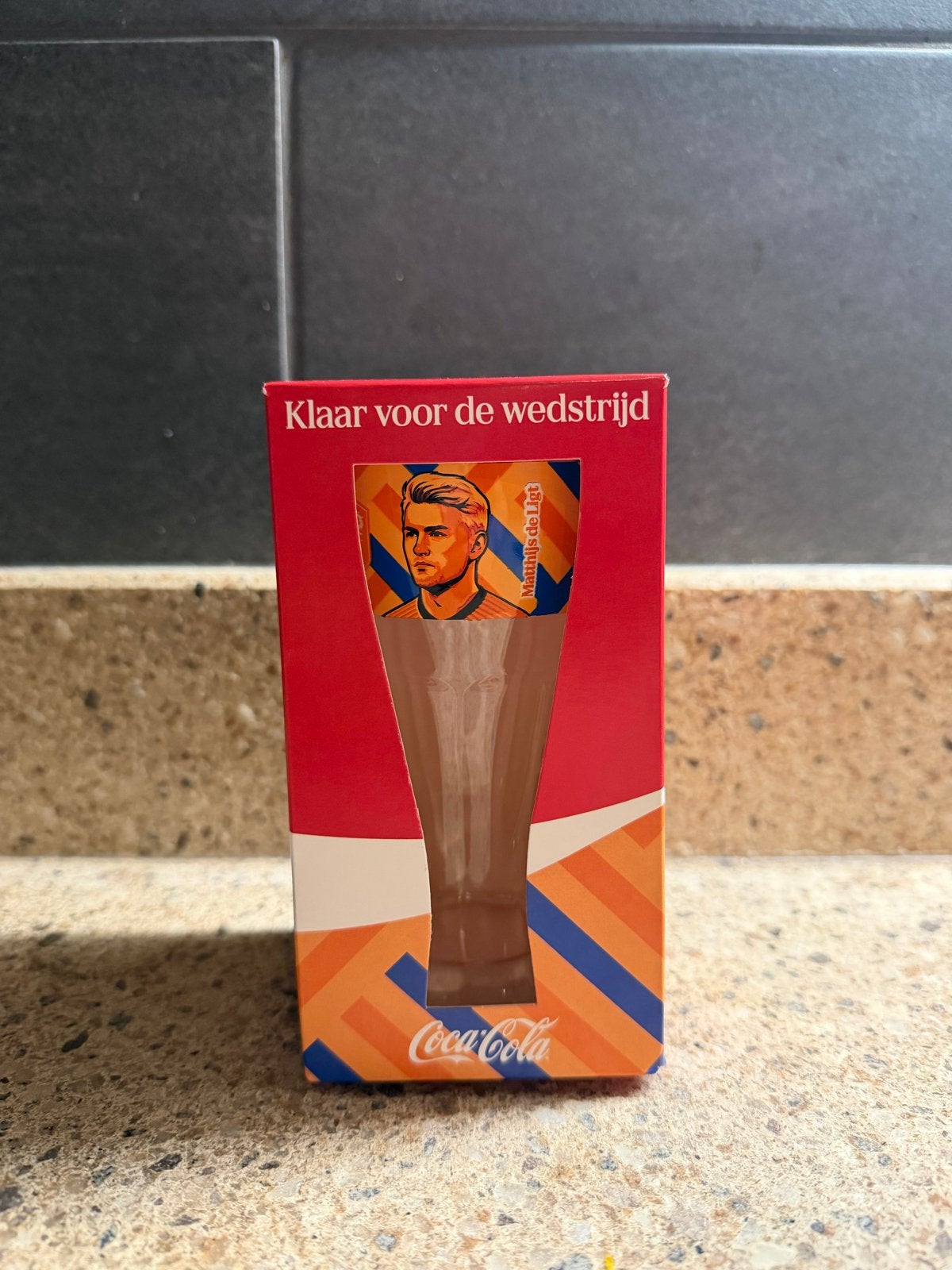 WK Coca-Cola glas Matthijs de Ligt, Ophalen of Verzenden, Nieuw