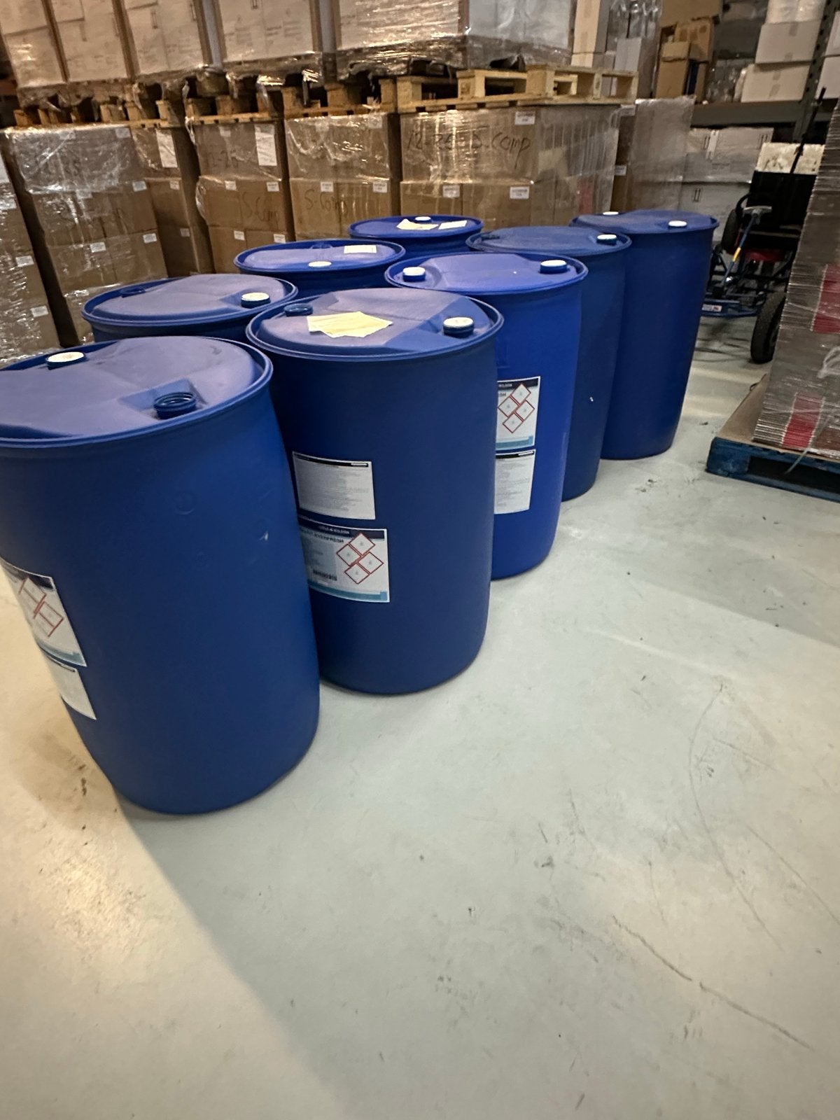 Blauwe vaten 200 liter voor vlot regenton of voerton, Tuin en Terras, Regentonnen, 150 liter of meer, Ophalen
